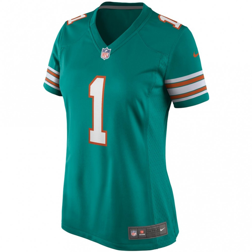 Tua Tagovailoa Miami Dolphins Nike Women's Alternate Game Jersey - Aqua-GridironStore